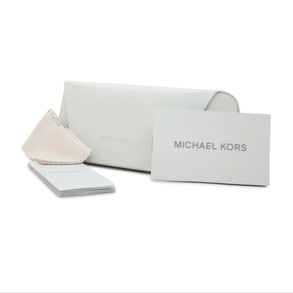 MICHAEL KORS 57MM PINK TORTOISE SUNGLASSES ADRIANNA II LIGHT GREY GRADIENT LENS - Picture 12 of 12